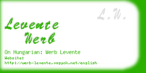 levente werb business card